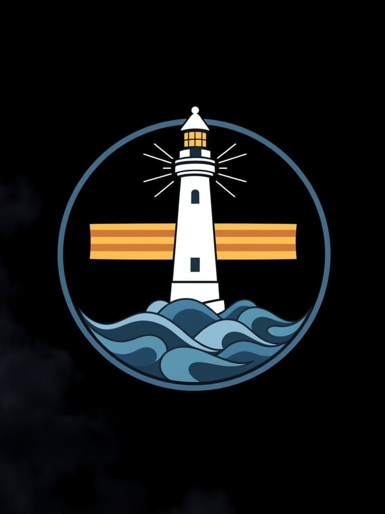 Lighthouse Emblem in Photorealistic 4K