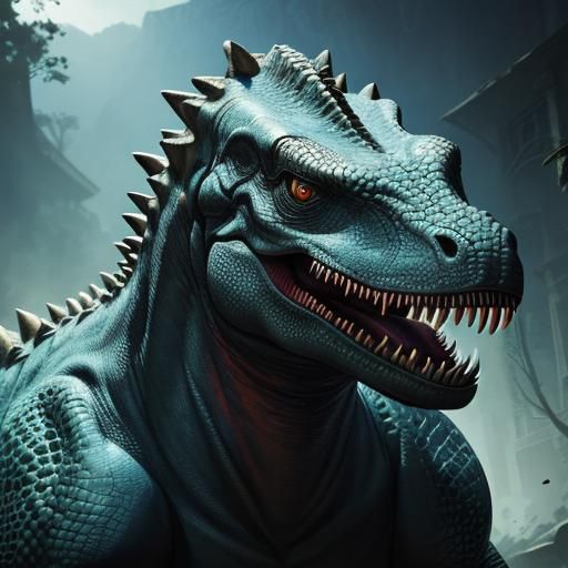 Hyperrealistic Dinosaurs in Colorful Concept Art