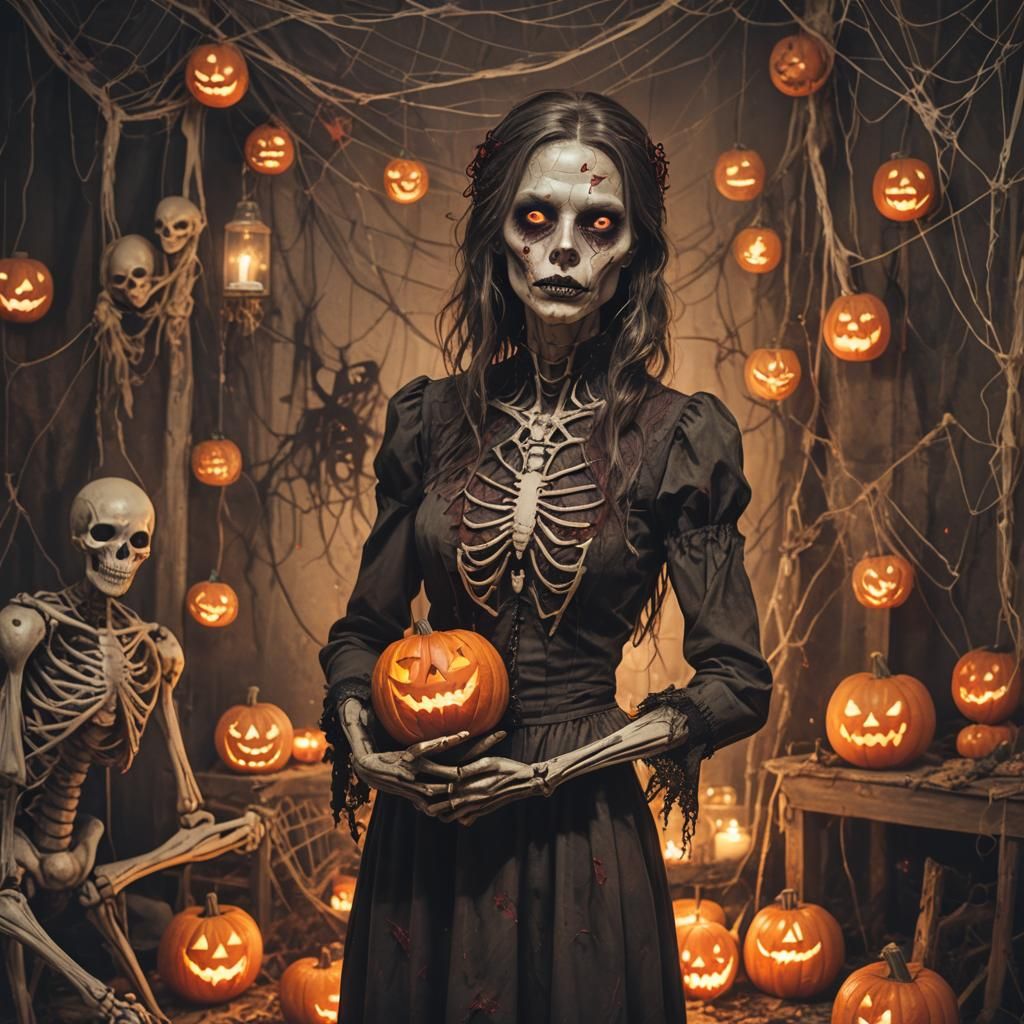 Zombie Prom Photo: Gruesome Horror Concept Art