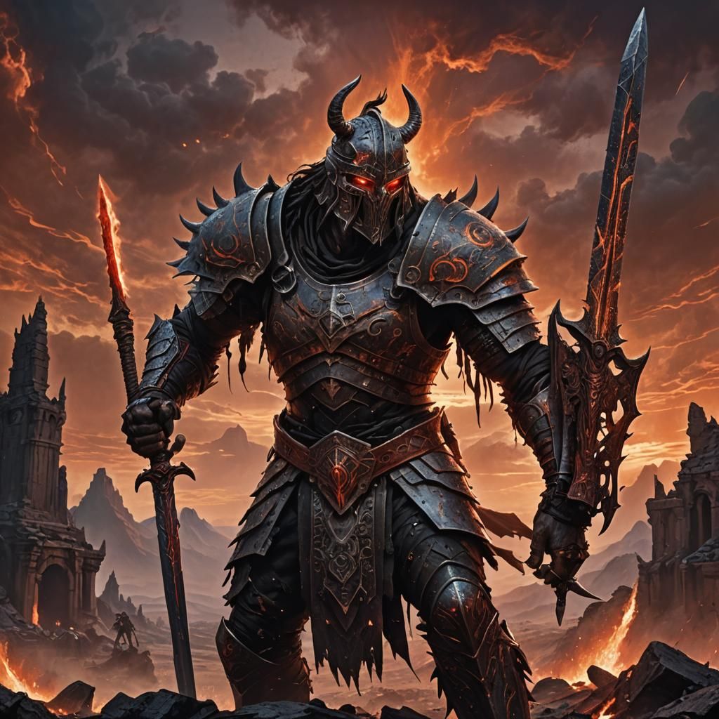 Ruin Goliath Warrior in Dark Fantasy Art