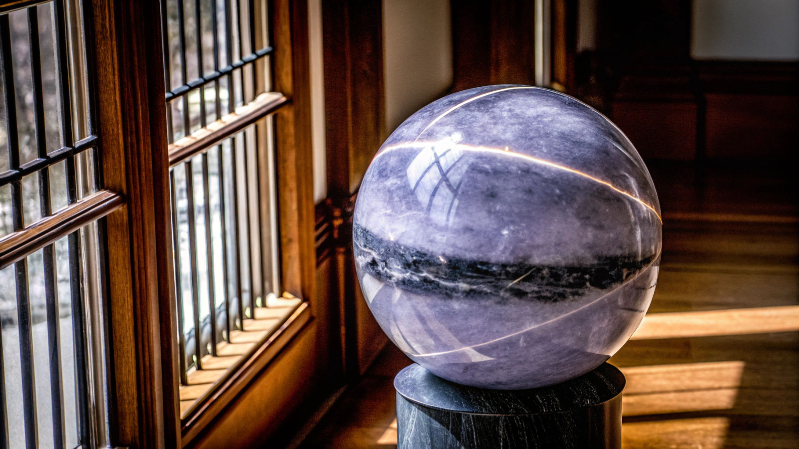 Abstract Astrospheres in Velvet Dark Fluorite Colors