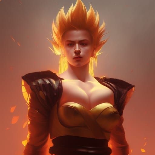 Soviet Super Saiyan in Caravaggio Style