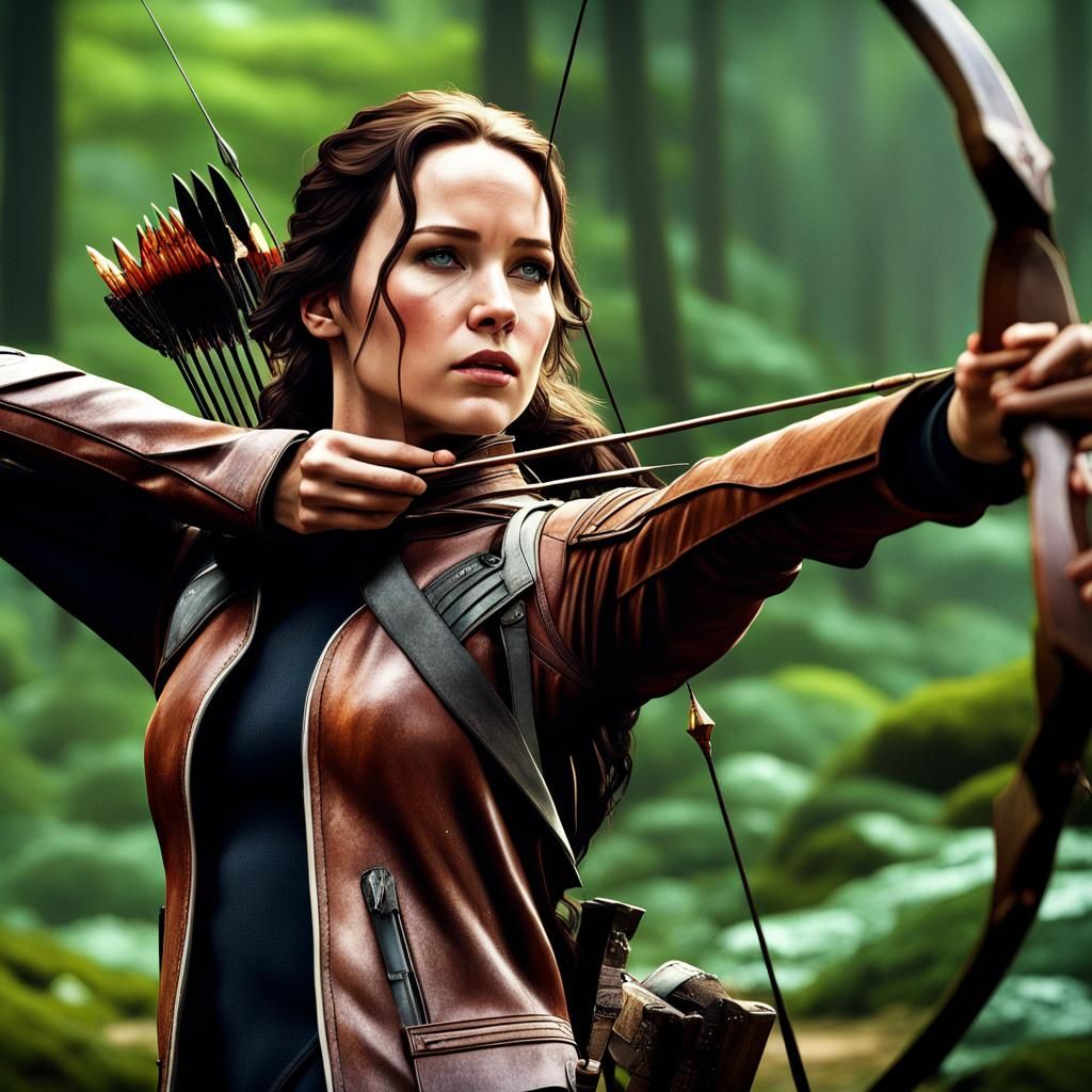 Katniss Everdeen: Detailed Matte Painting