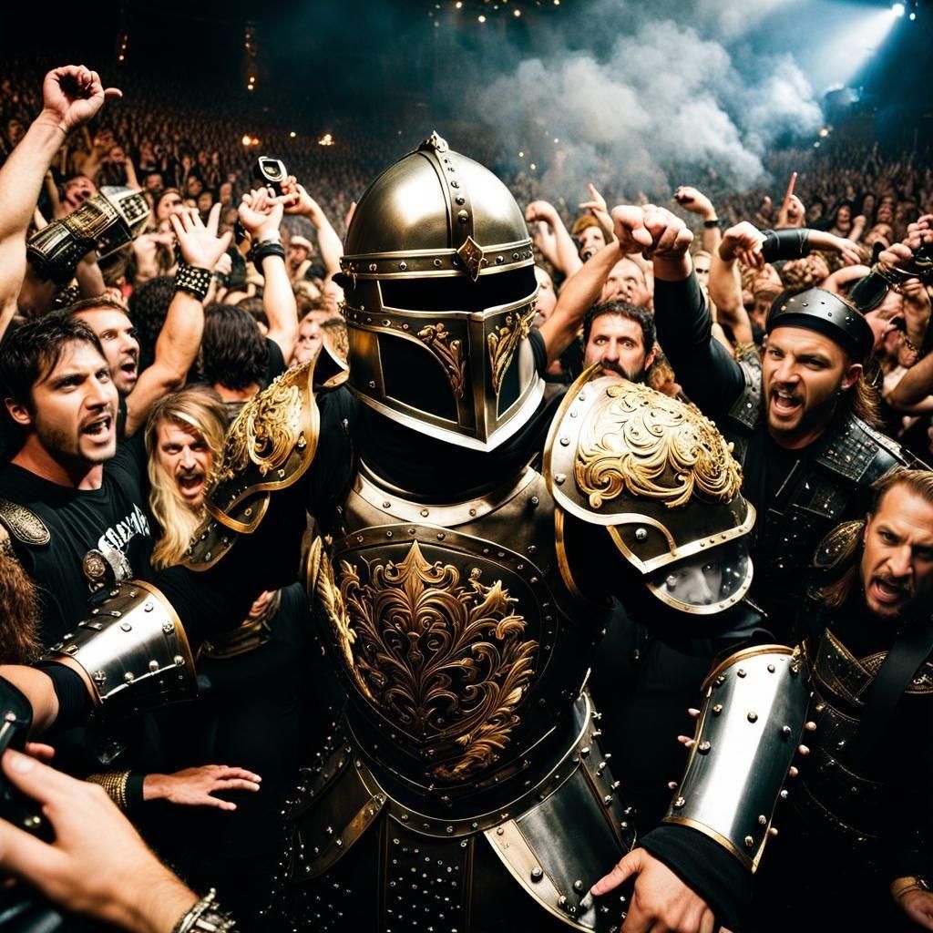 Knight at a 1990s Heavy Metal Concert