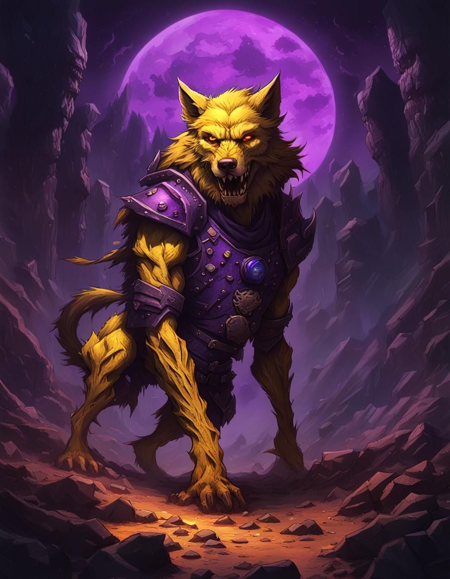 Monstrous Wolf Emerges in Dark Fantasy Album Art