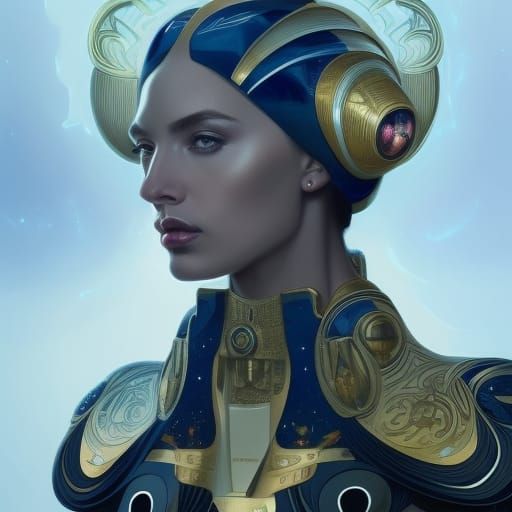 Futuristic Versace Spaceship: Royal Engineering Concept Art