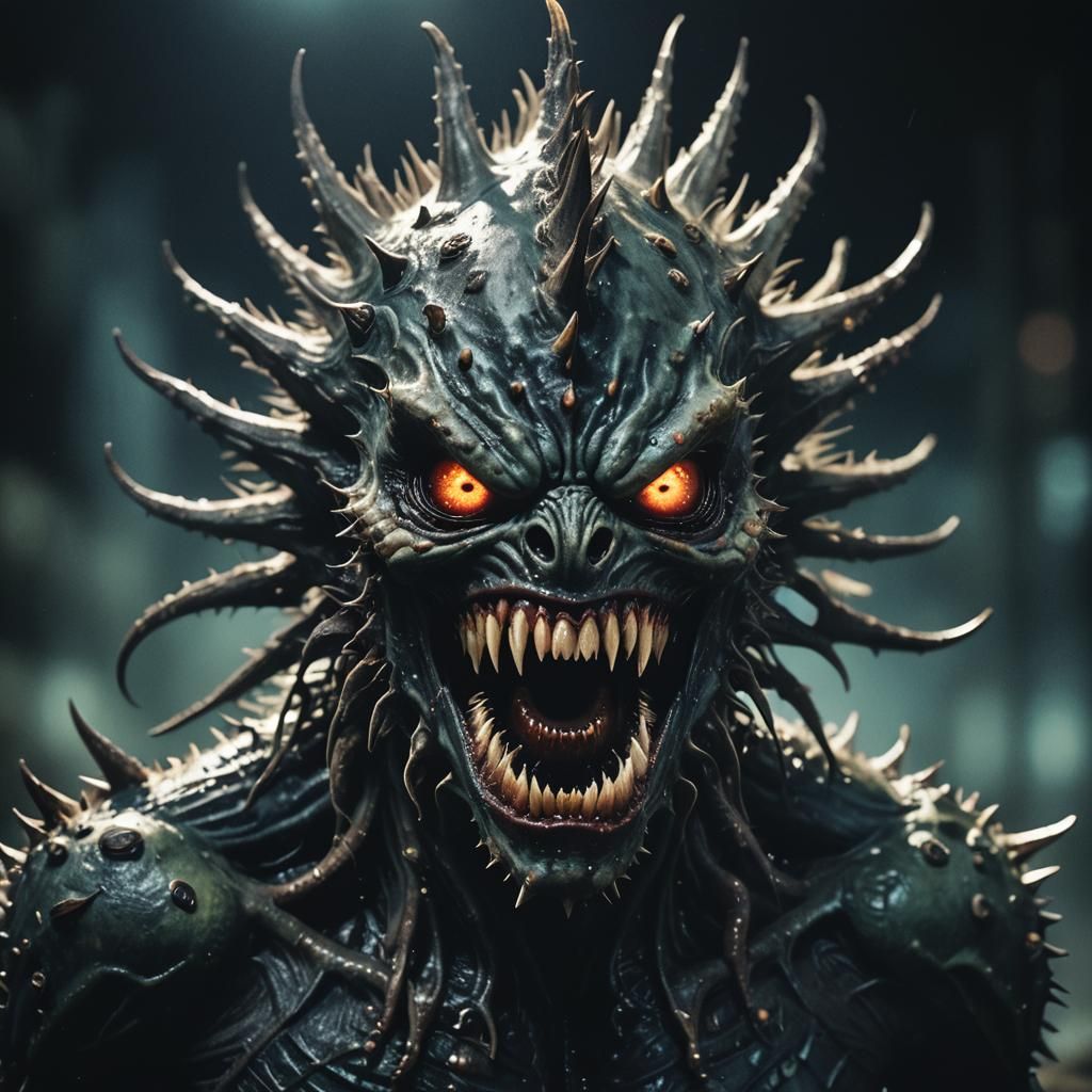 Macro Portrait of Otherworldly Alien Creature