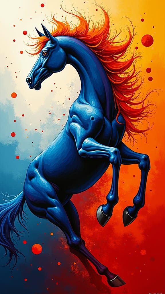 Futuristic Abstract Explosion of Color and Kinetic Forms