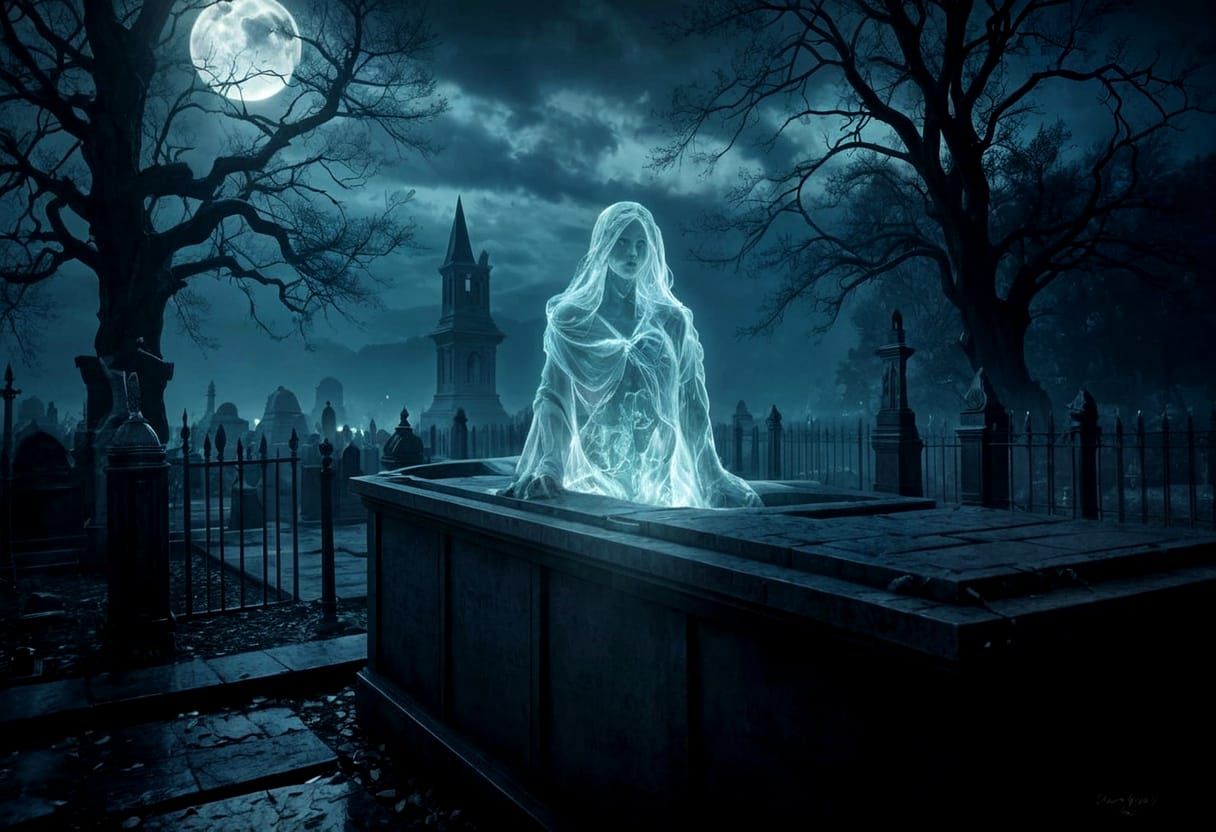 Seductive Spirit Emerges from Above-Ground Burial Vault