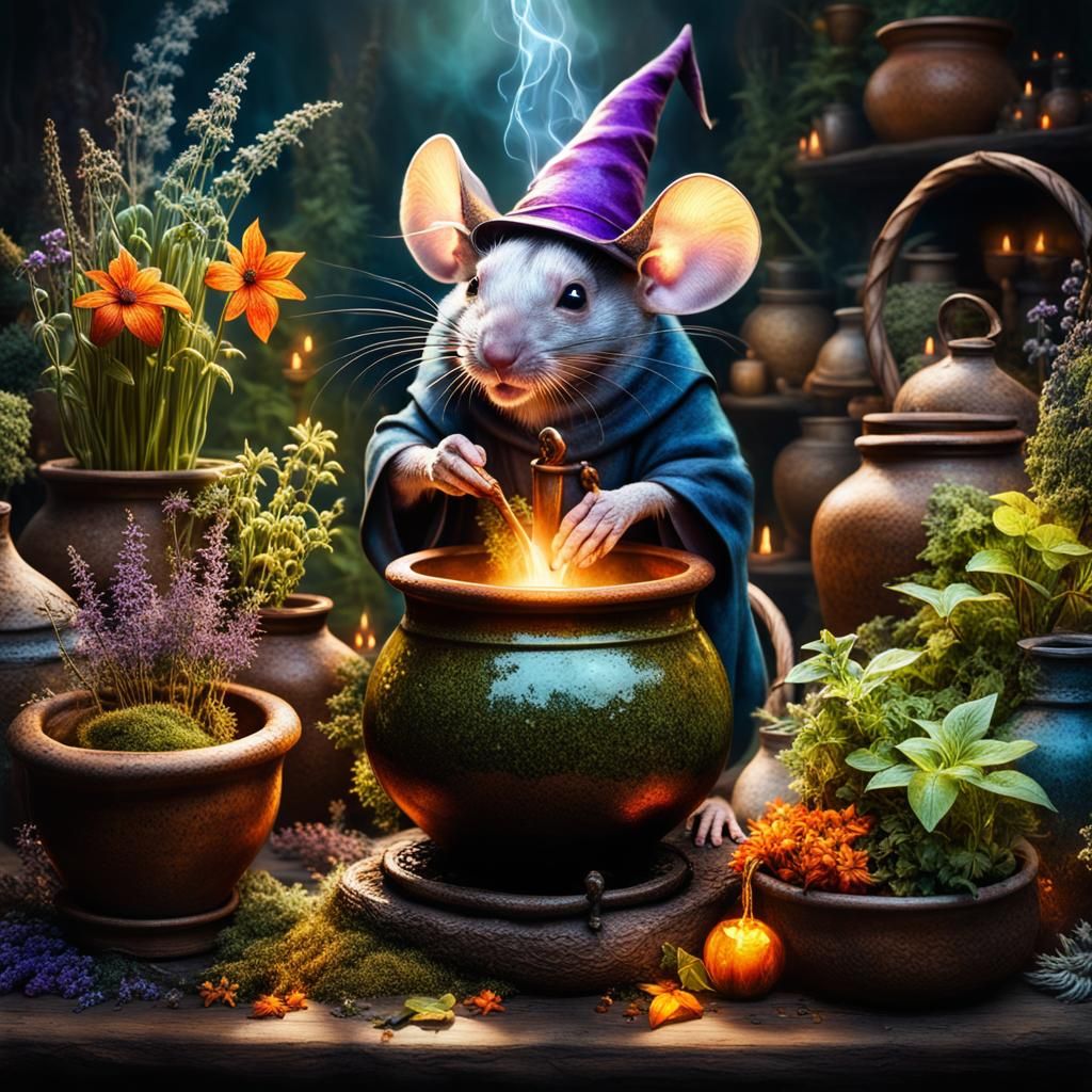 Elderly Mouse Sorcerer's Magical Potion
