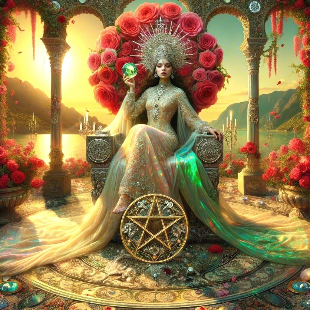 Queen of Pentacles, Tarot