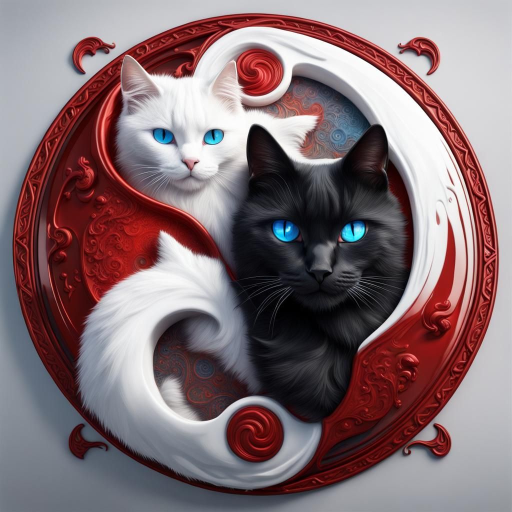 Yin Yang Cats