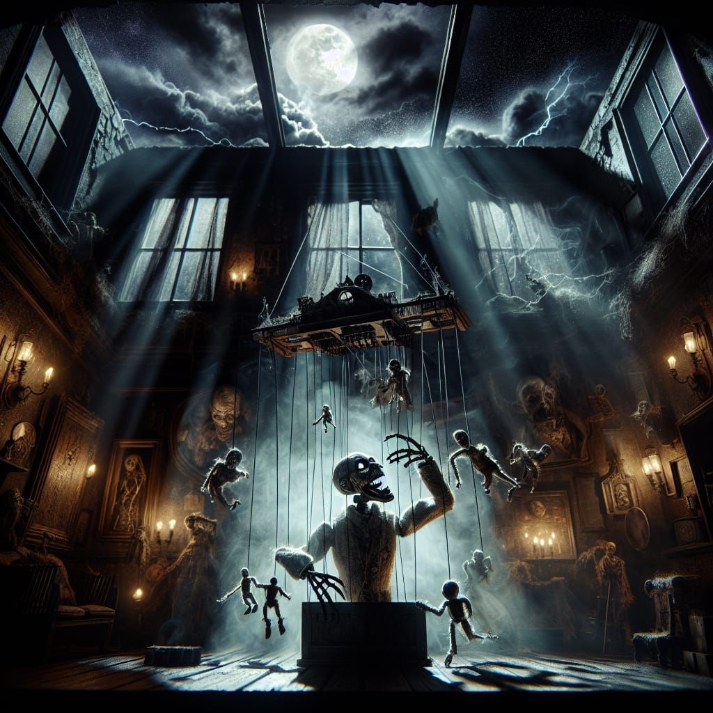 The workshop of the crazy puppet master