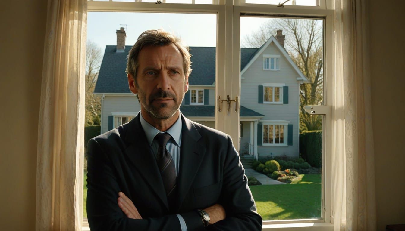 House M.D. Observes Through a Sunny Window