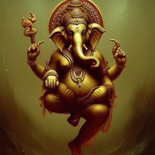 Golden Ganapati