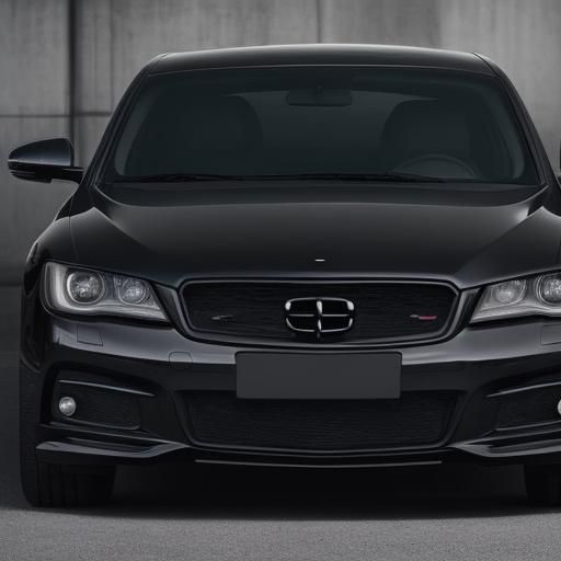 Sleek All-Black Car: A Study in Automotive Elegance