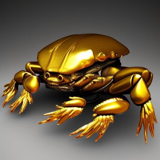 Golden Crab: Epic Cinematic Digital Painting