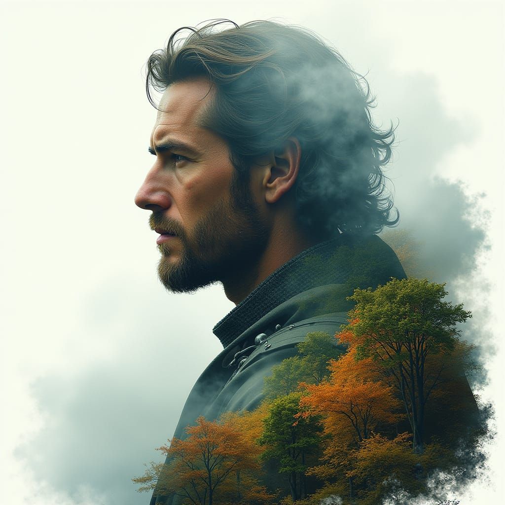 Regal Knight in a Vibrant Kingdom