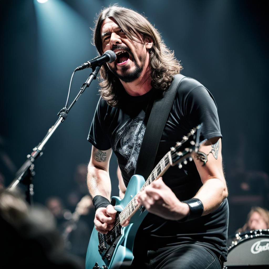 Energetic Underground Heavy Metal Concert