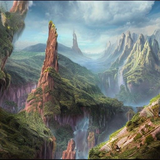 Piercing Gaze: Detailed Matte Painting of a God