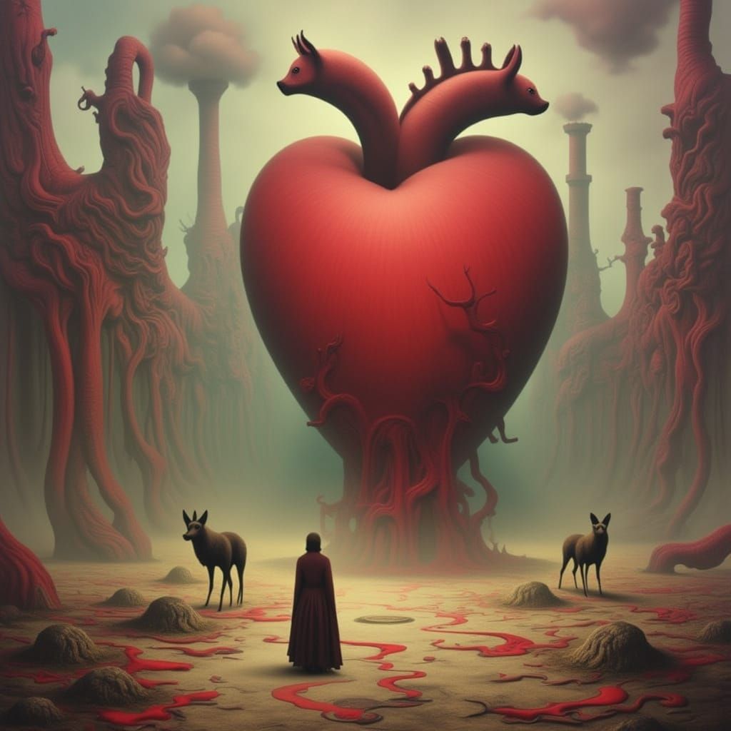 Abandoned Loveheart Factory in Wasteland