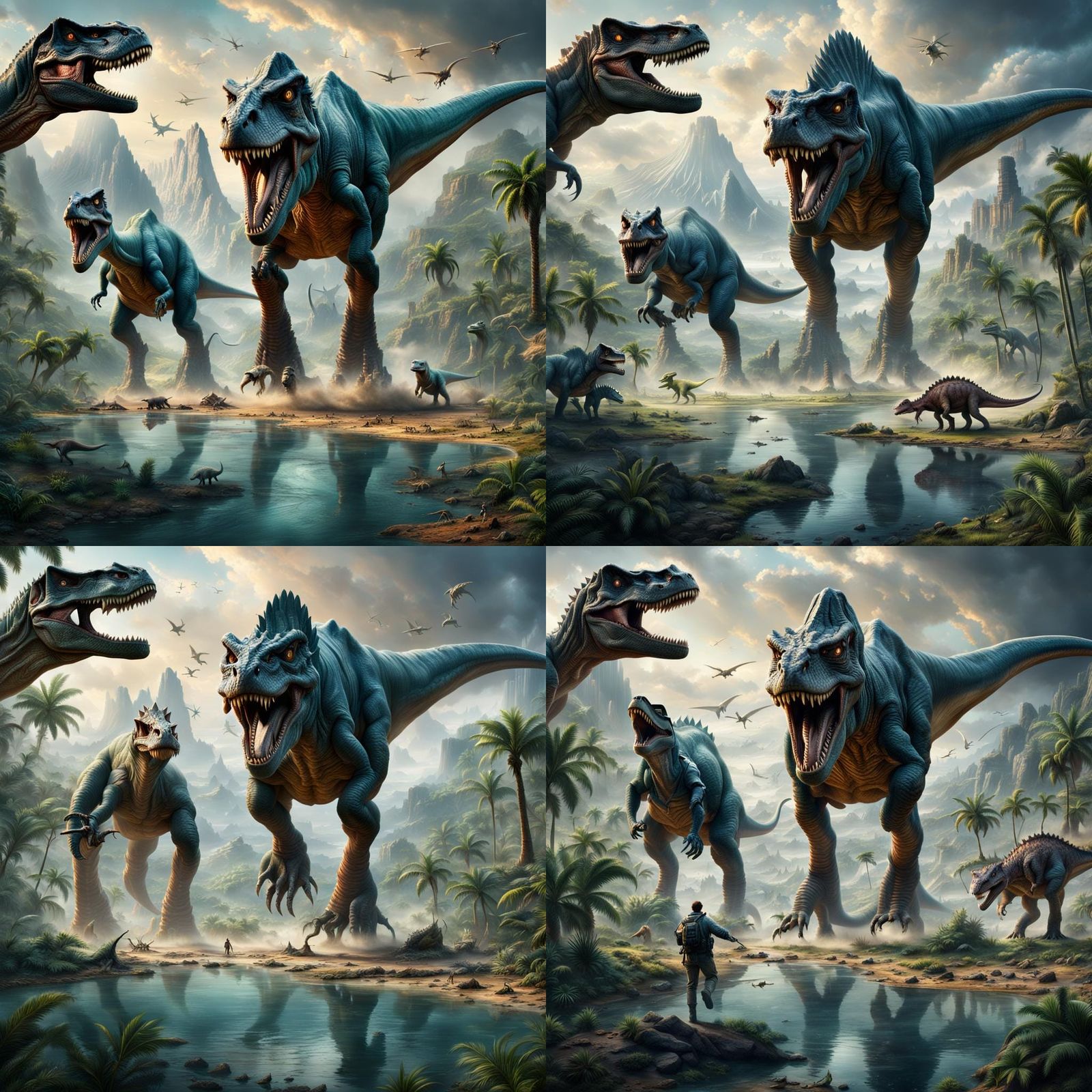Dinosaurs Dominate Earth: Epic Digital Matte Painting