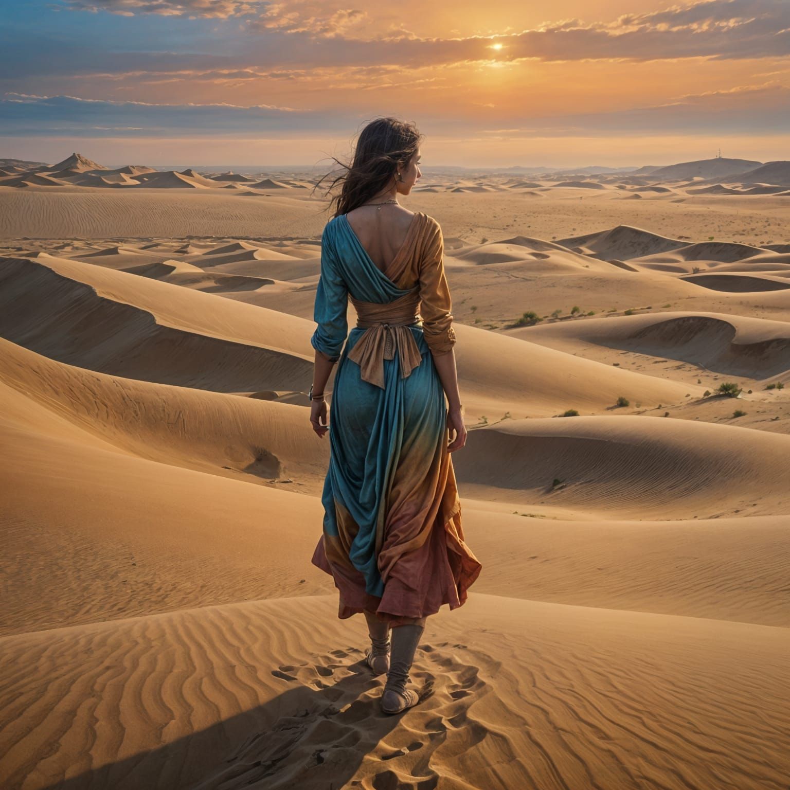 Abstract Sands of Time Conceptual Art