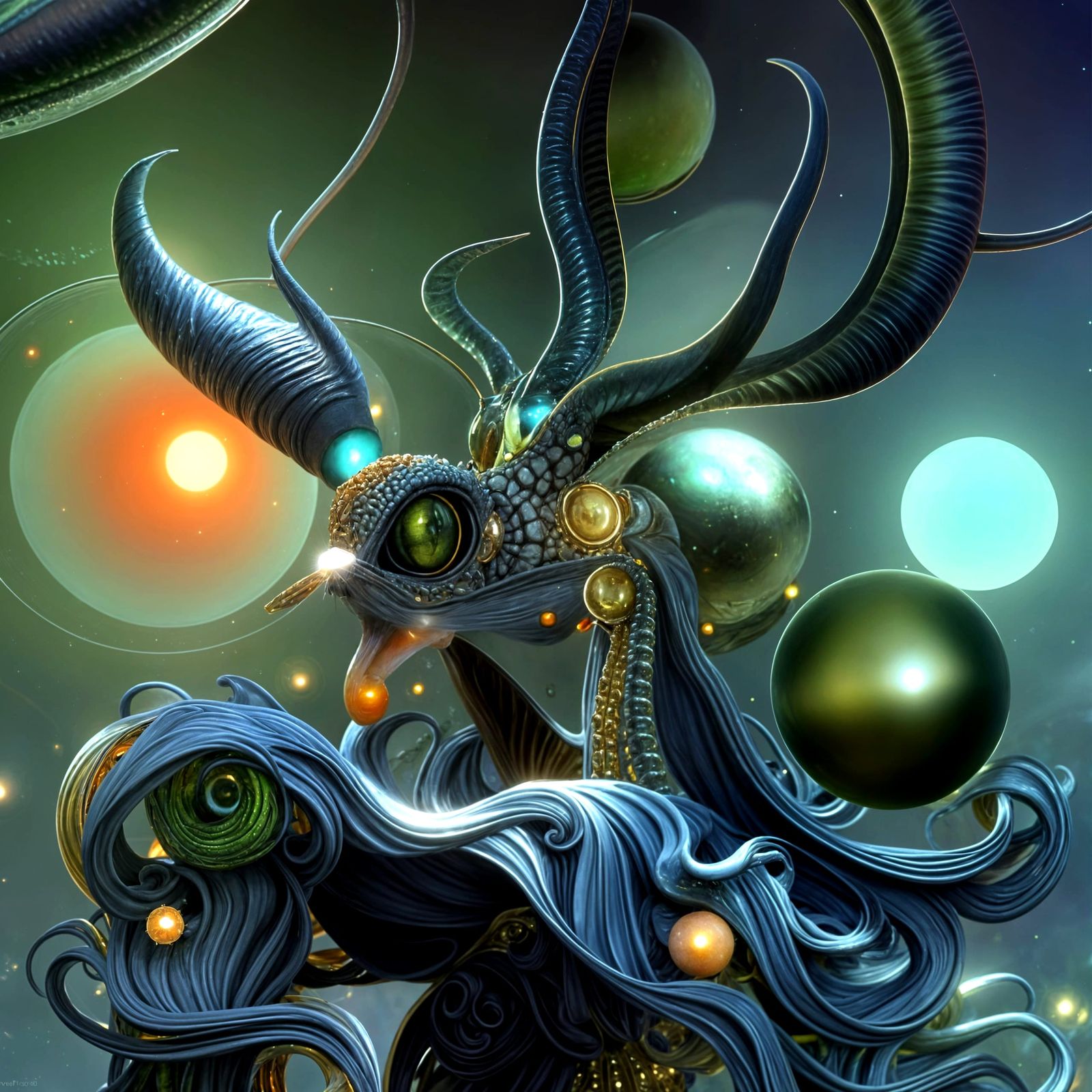 Exquisite Alien Lifeforms in Surreal Photorealistic Style