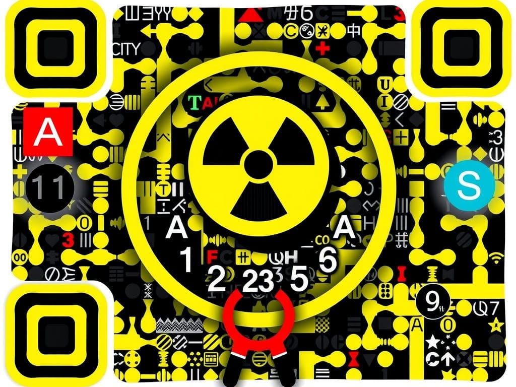 Uranium-235 Powered Nuclear Submarine QR Code Art