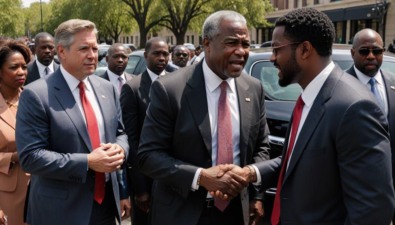 Elegant Young Boss Triumphs Over Electric Car Mogul in Black...