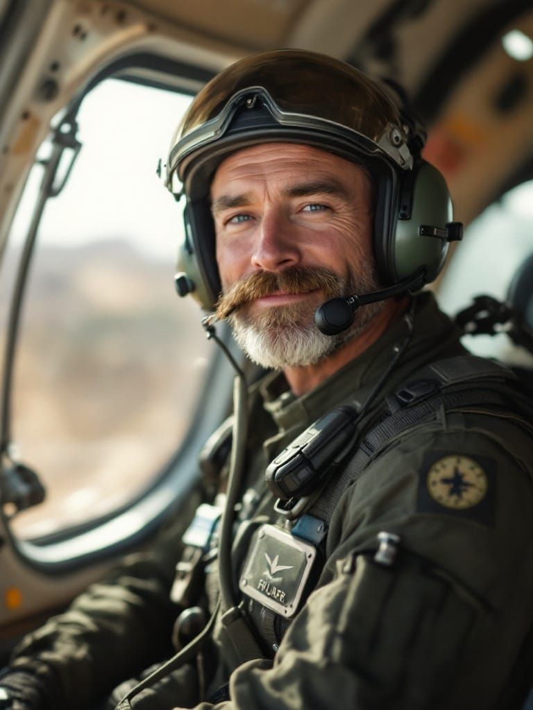 Heroic Mouse Pilot Takes Flight in Vintage Military Style