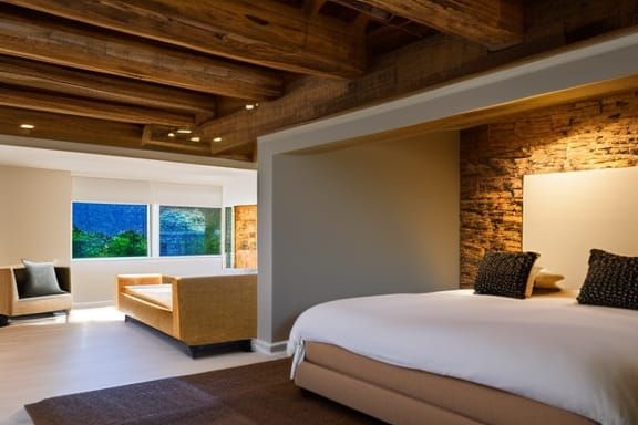 Cave Dwelling Apartment with Modern Bedroom, Photography