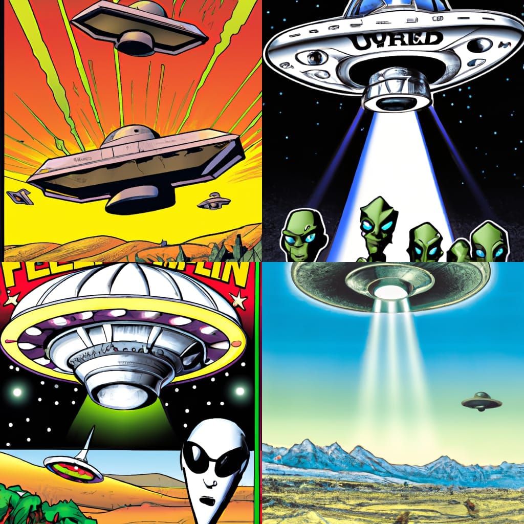 alien invasion, ufo Mark Brooks and Dan Mumford, comic book art, perfect, smooth