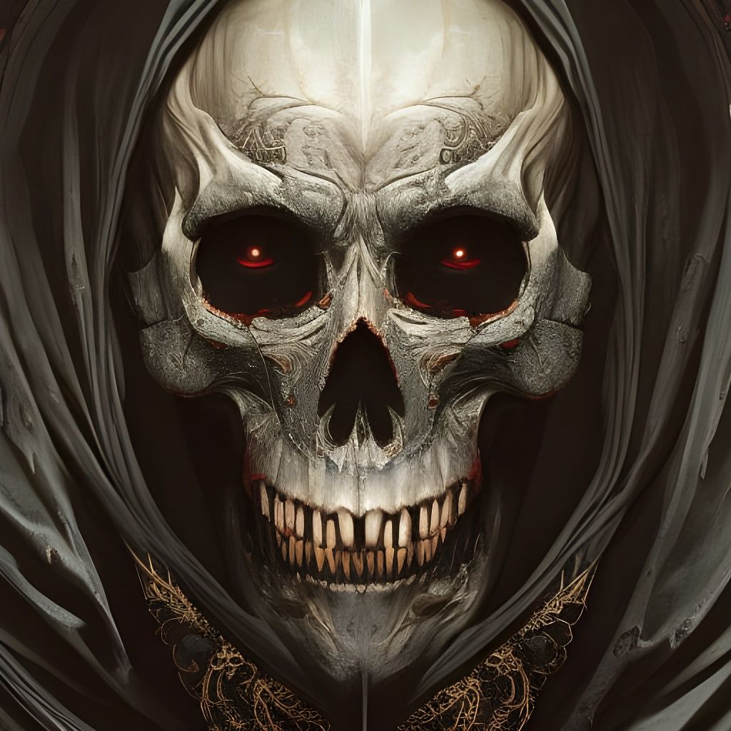 Lich Wizard Portrait in Dark Fantasy Style