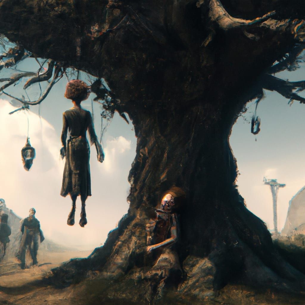 Photorealistic Portrait Inspired by 'The Hanging Tree' Song