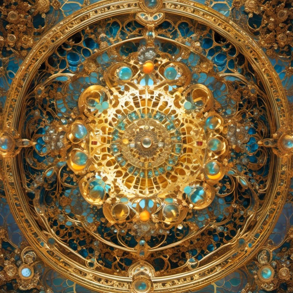 Sleeping Baby with Crystalline Floral Elements