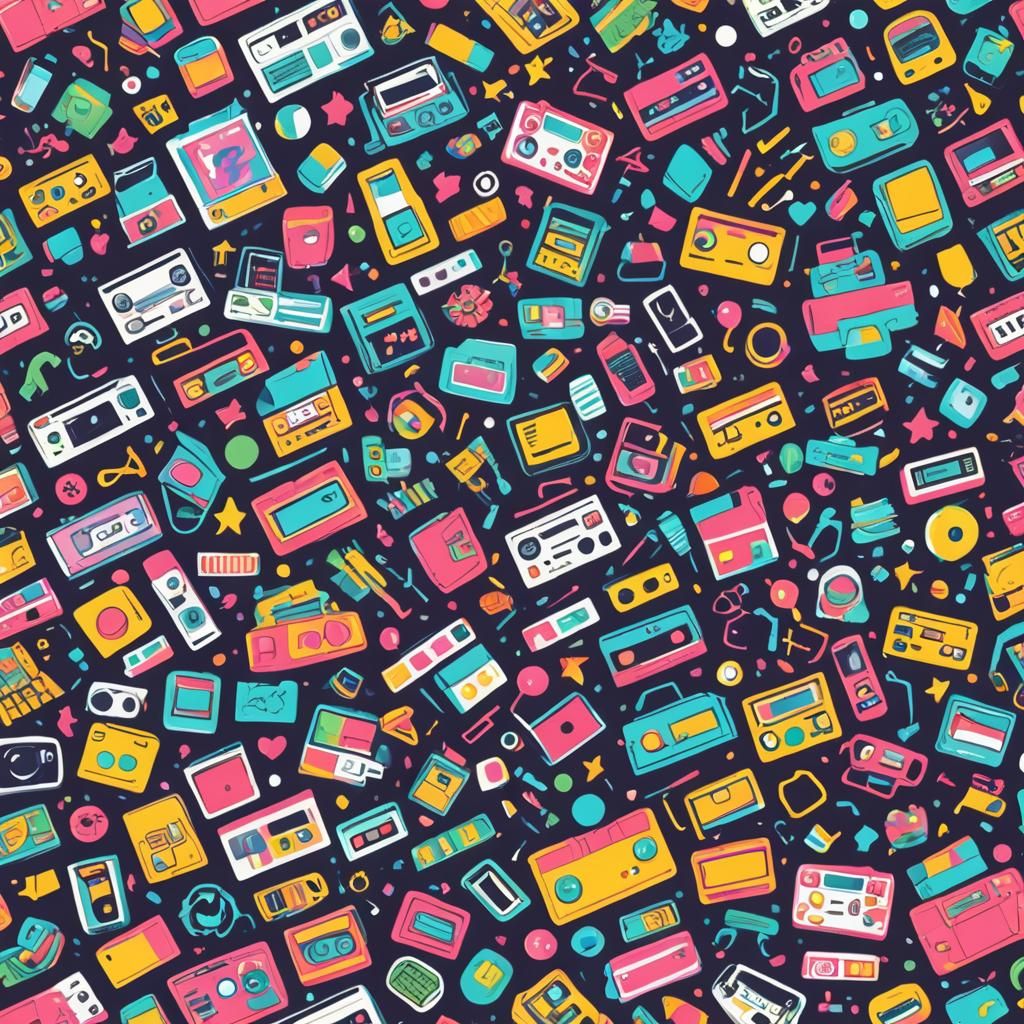 Iconic 90s Design Illustration