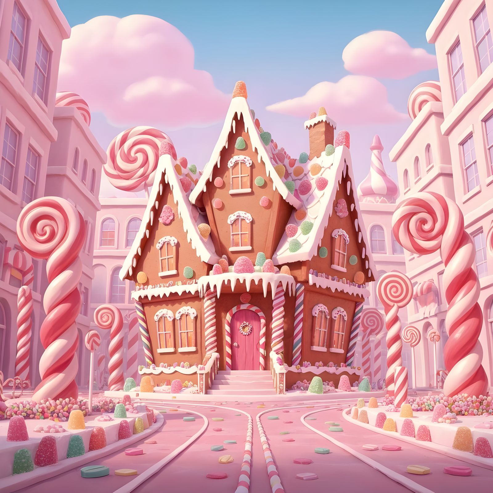 Gorgeous Gingerbread House in Epic Candy City
