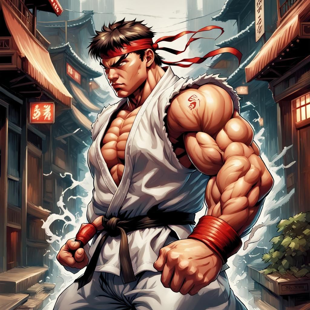 Ryu Street Fighter: Comic Book Art