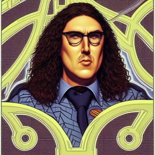 Weird Al Yankovic as Comic Book Art