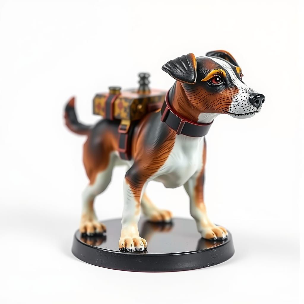 Warhammer miniature of a Jack Russell Terrier, hand painted,...