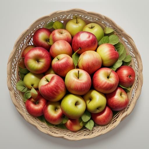 Vibrant Apple Pattern Concept Art