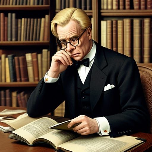 Lord Peter Wimsey examines his latest incunabula.