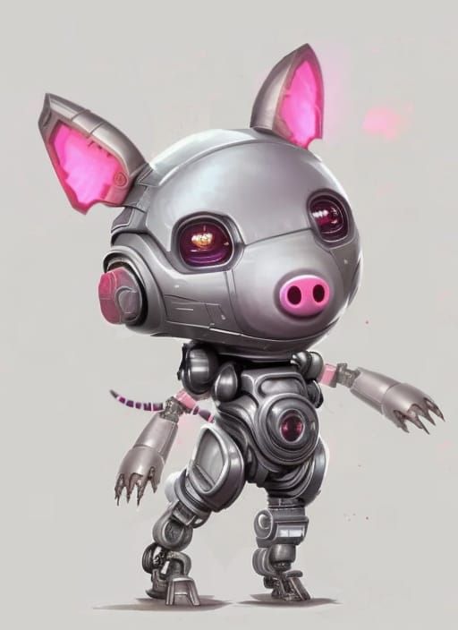 Cybernetic Piglet - Winnie the pooh cyber series