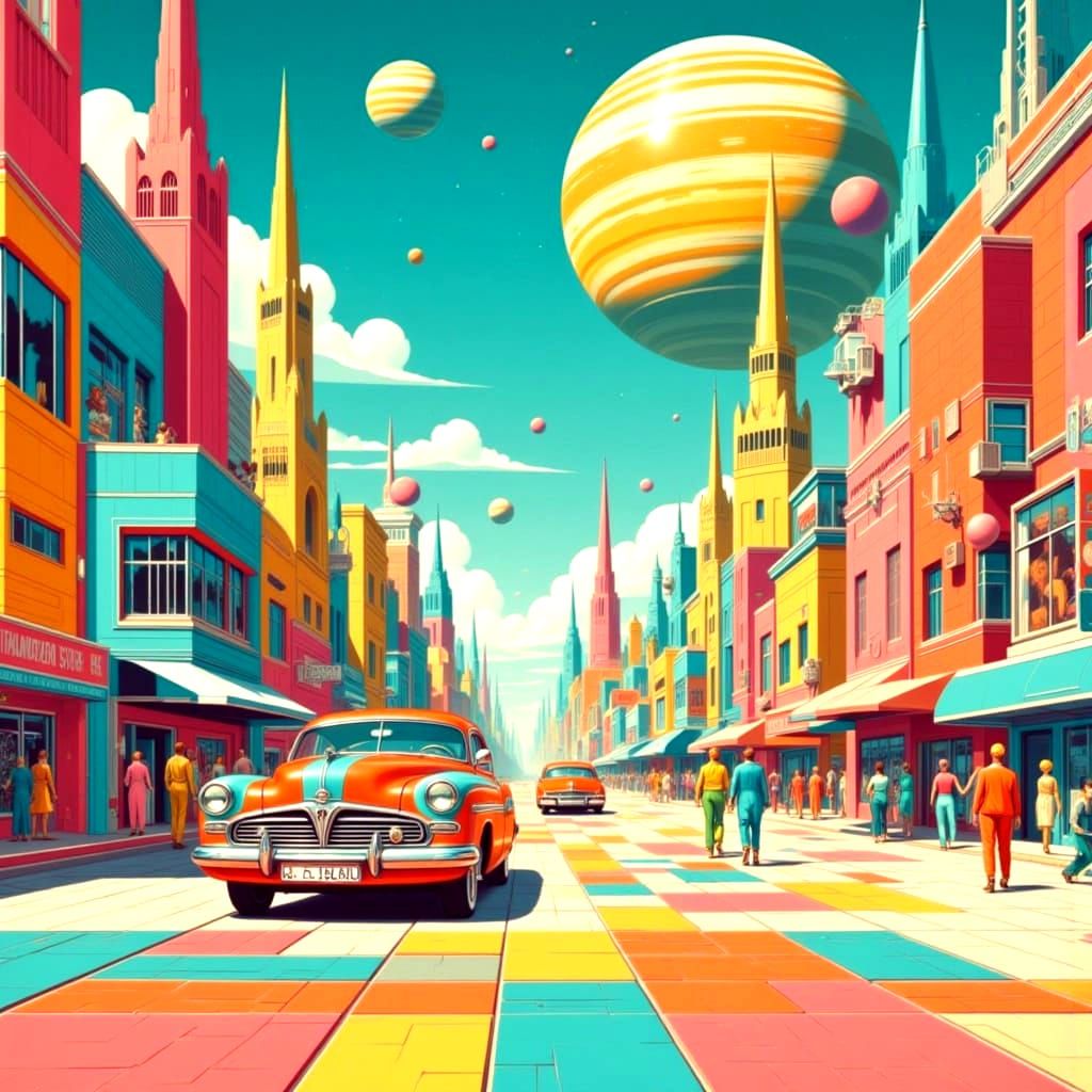 Retro-Futuristic CIty