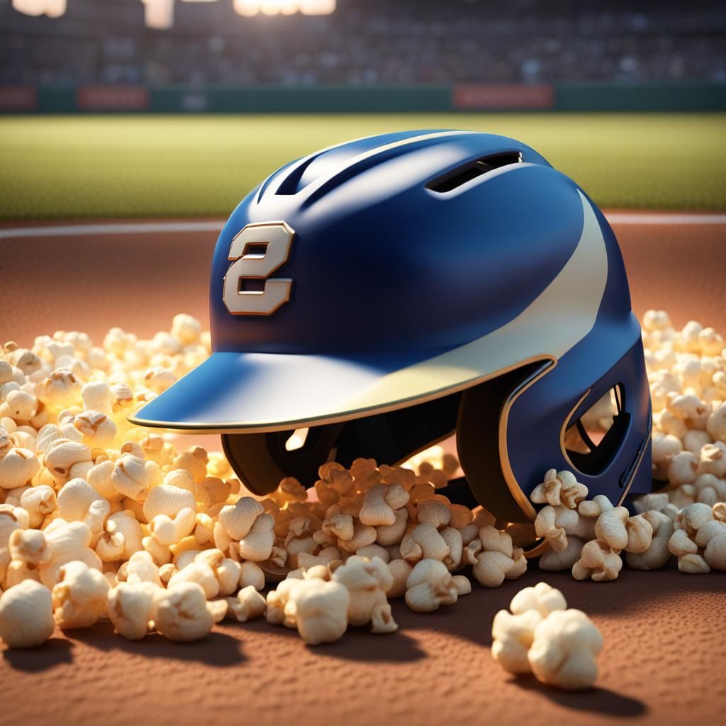 Baseball Still Life at Sunset in 3D