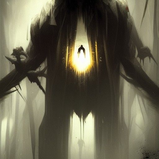 Sinister Figure Shows No Fear: Fantasy Art