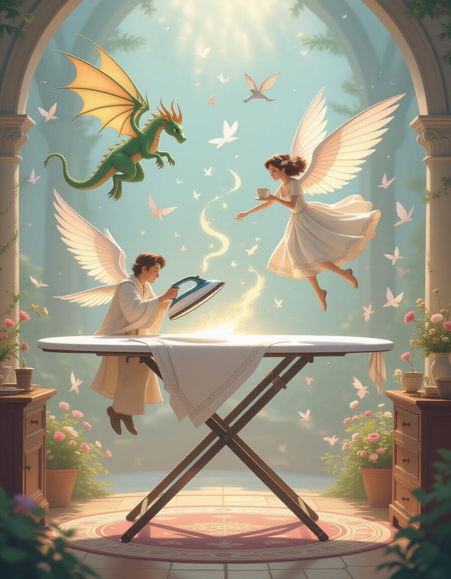 A magical ironing board