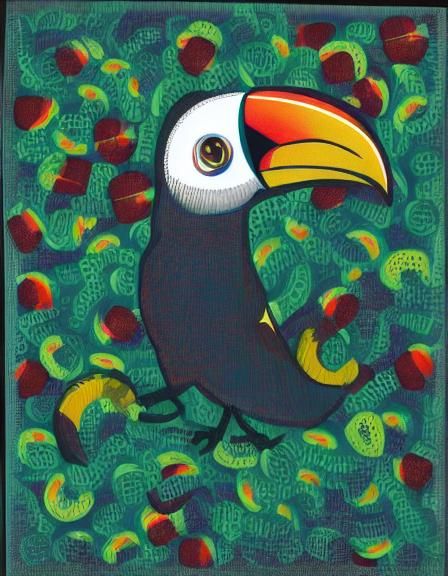 Fruit Loops Cereal with Toucan Mascot