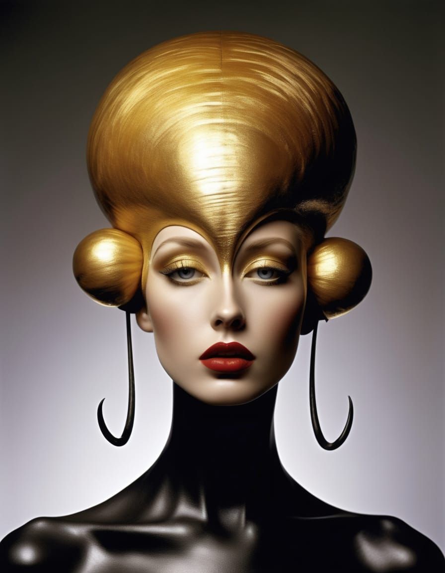 Dressed by Oskar Schlemmer Hair by Dr Seuss